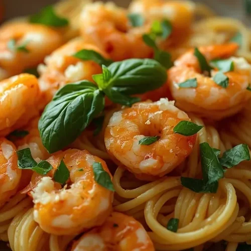 lemon basil shrimp ditalini skillet recipe