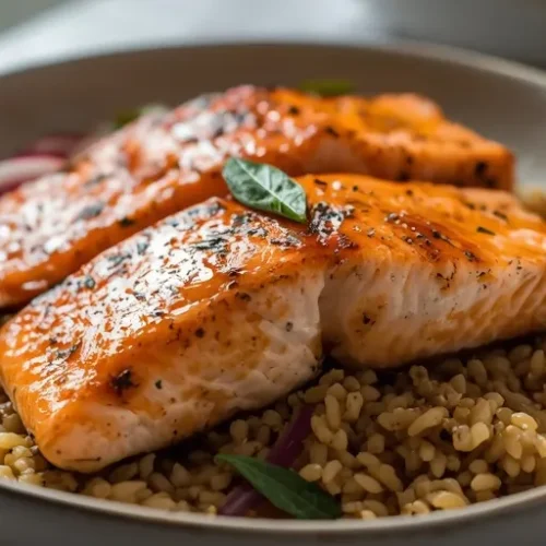 maple sage salmon farro bowls recipe