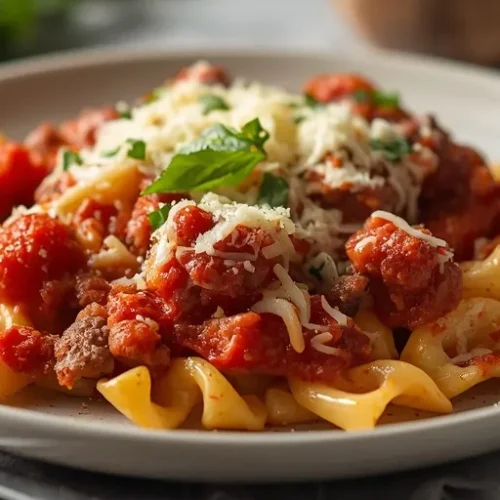 parmesan beef ditalini bake recipe