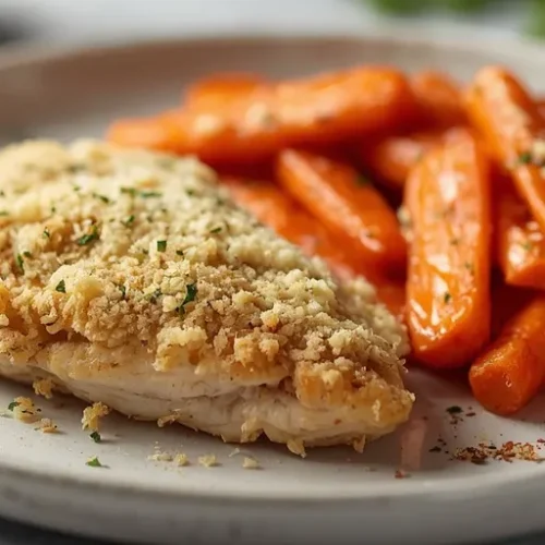 parmesan crusted chicken with maple carrots recipe