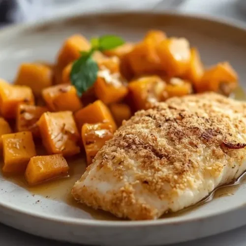 parmesan crusted tilapia with butternut squash recipe