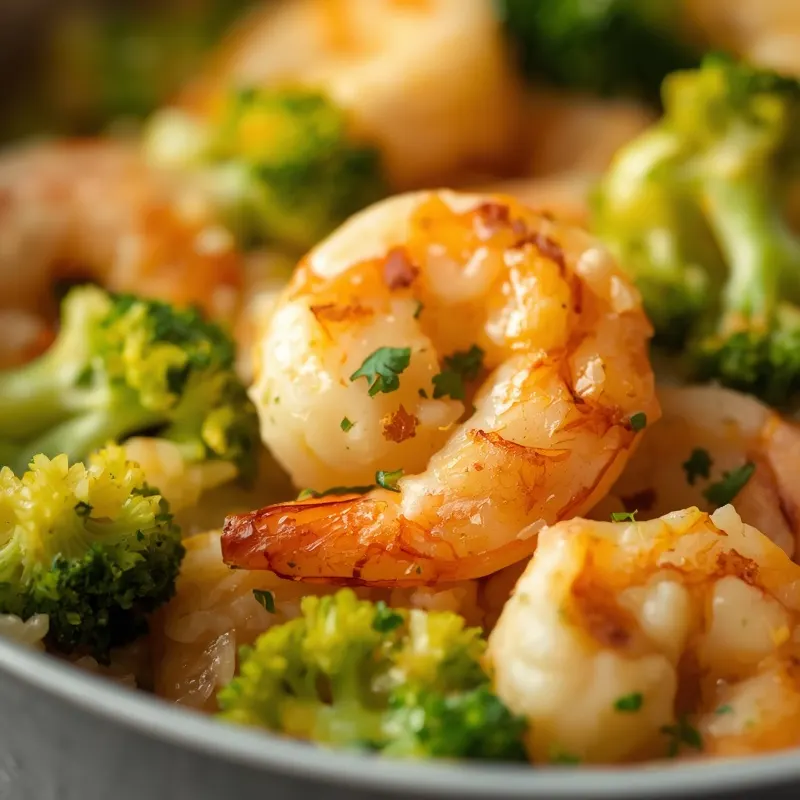 Golden Parmesan Shrimp and Broccoli Rice Bake Golden Parmesan Shrimp and Broccoli Rice Bake