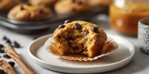 Soft Pumpkin Chocolate Chip Protein Muffins