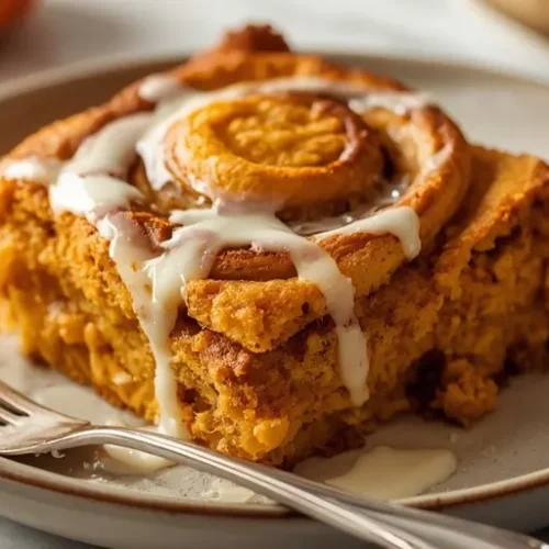 pumpkin cinnamon roll casserole recipe