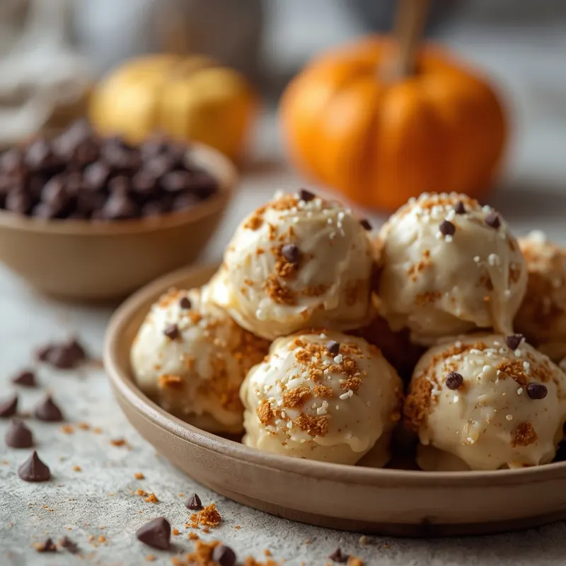 Creamy Pumpkin Maple Cheesecake Truffles Creamy Pumpkin Maple Cheesecake Truffles