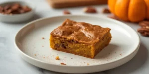 Soft Pumpkin Pecan Blondies