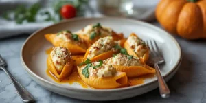 Creamy Pumpkin Ricotta Stuffed Shells