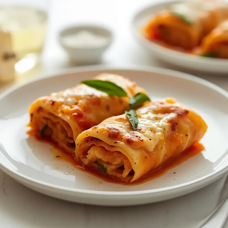 Golden Roasted Butternut Squash Lasagna Rolls Golden Roasted Butternut Squash Lasagna Rolls
