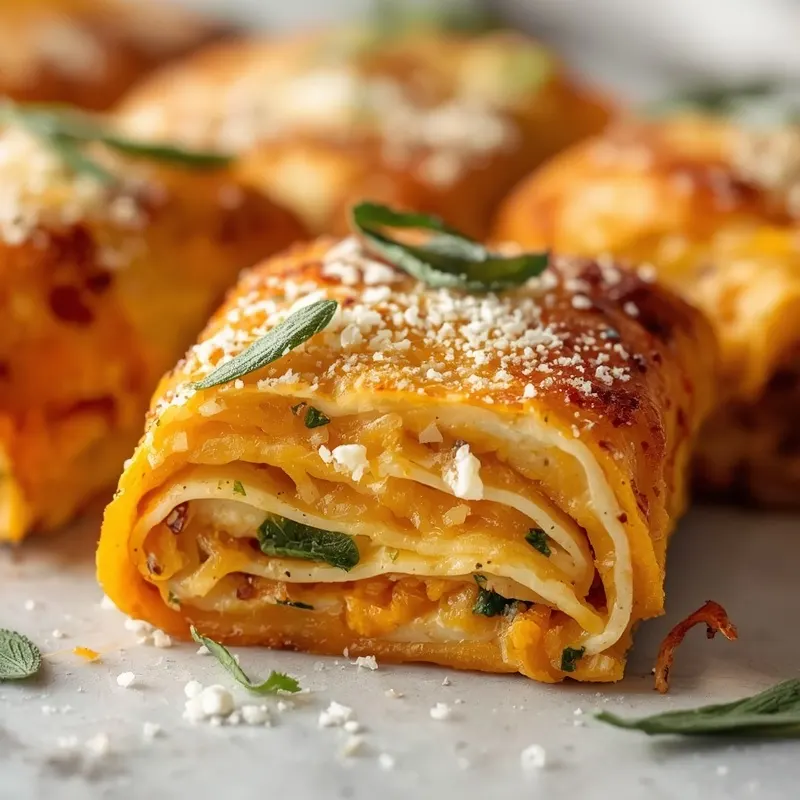Golden Roasted Butternut Squash Lasagna Rolls Golden Roasted Butternut Squash Lasagna Rolls