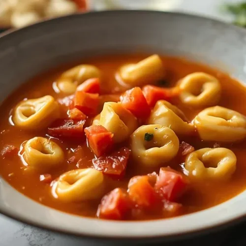 roasted garlic tomato tortellini soup recipe