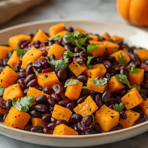roasted pumpkin black bean salad recipe
