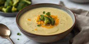 Creamy Vegan Broccoli Cheddar Potato Soup
