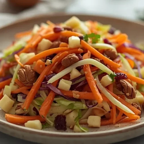 apple carrot cabbage harvest slaw recipe