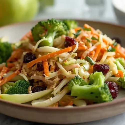 apple cranberry broccoli slaw recipe