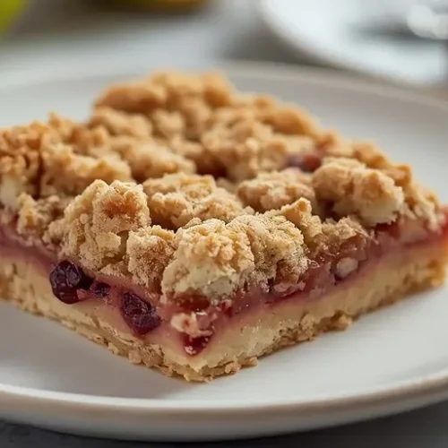 apple cranberry crumble bars recipe