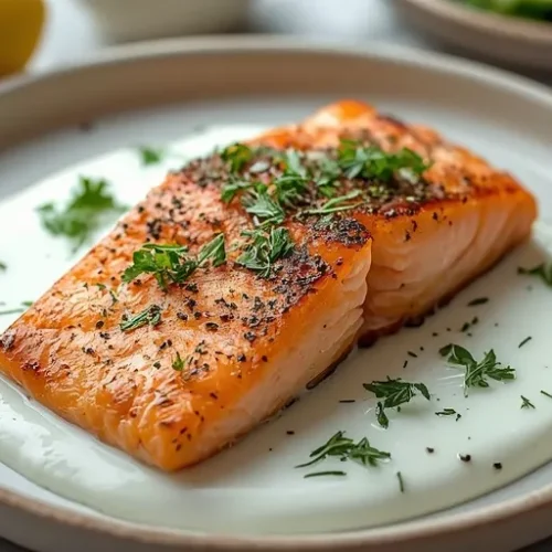baked salmon with dill yogurt recipe