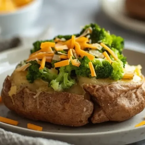 broccoli cheddar baked potatoes recipe
