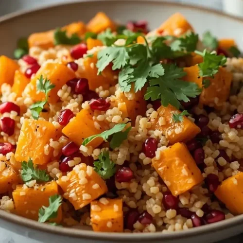 butternut squash pomegranate couscous salad recipe