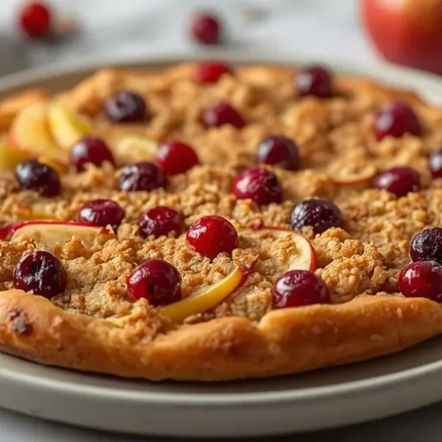 cranberry apple dessert pizza recipe