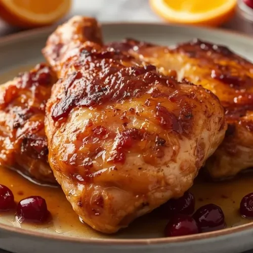 cranberry orange chicken thighs recipe