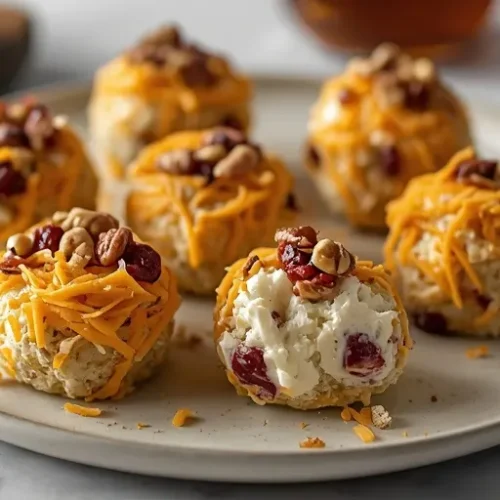 cranberry pecan cheese ball bites recipe