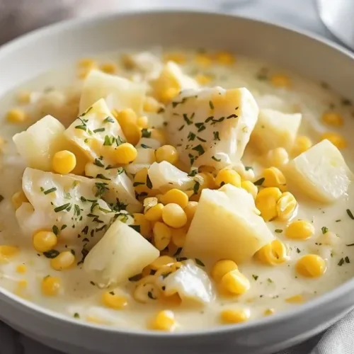 creamy fish and corn potato chowder recipe
