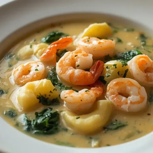 creamy shrimp tortellini soup recipe