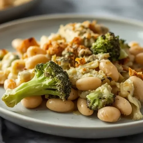 creamy white bean broccoli casserole recipe