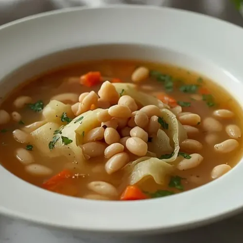 garlic cabbage white bean soup recipe