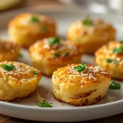 garlic parmesan mashed potato bites recipe