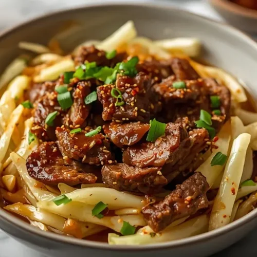 hot honey beef cabbage bowls recipe