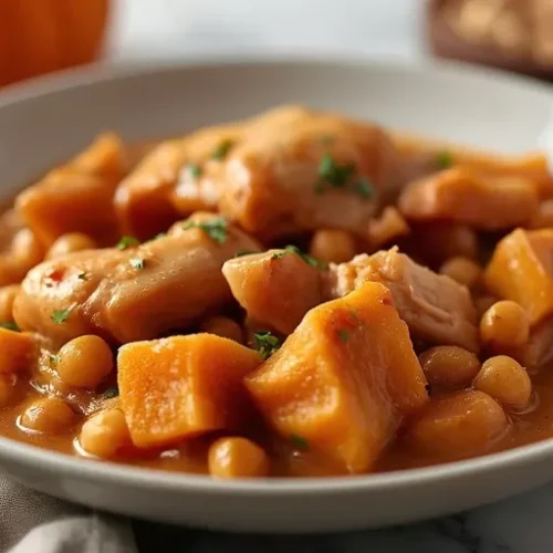 pumpkin chicken chickpea stew recipe