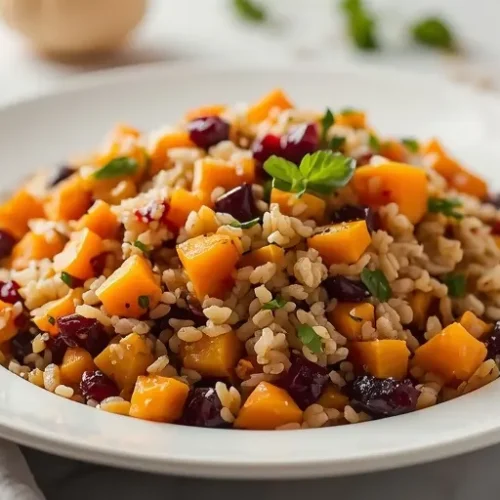 pumpkin cranberry wild rice salad recipe