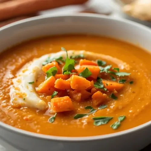 roasted carrot red lentil soup recipe