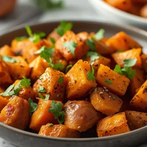 roasted garlic turkey sweet potato bowls recipe
