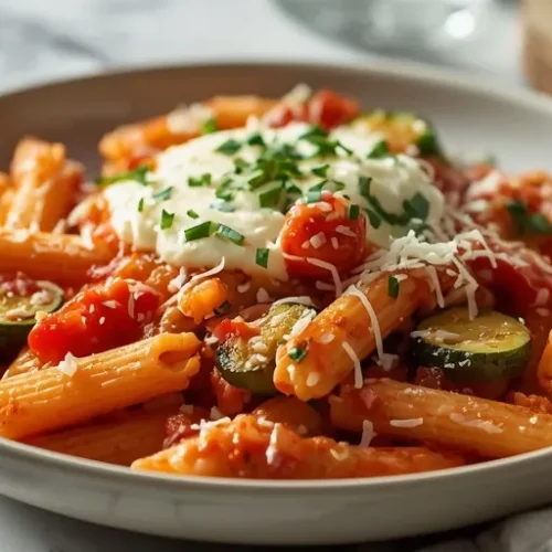 roasted vegetable baked ziti recipe