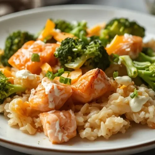 salmon broccoli rice casserole recipe