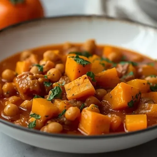 vegan butternut squash chickpea stew recipe