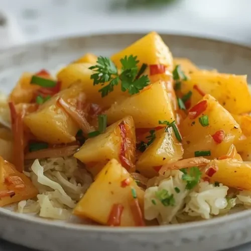 vegan cabbage potato skillet recipe
